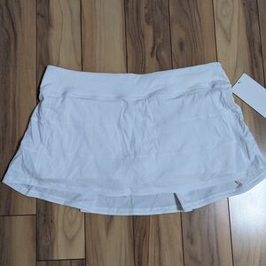 NWT! Lululemon Athletica Pace Rival Skirt In White Size 14 Regular